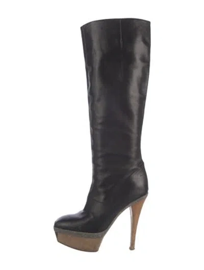 Pre-owned Marni Leather Boots In Black