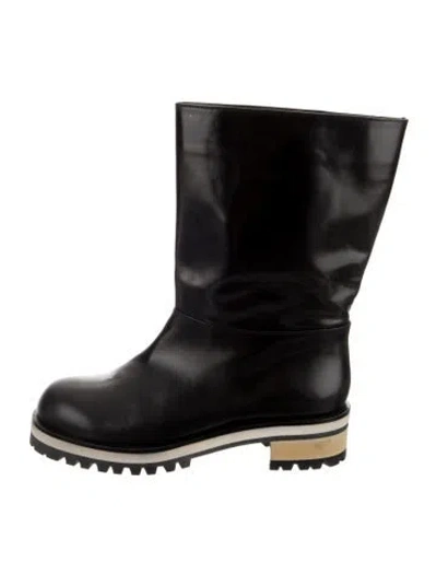 Pre-owned Marni Leather Boots In Black