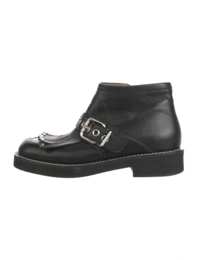 Pre-owned Marni Leather Boots In Black