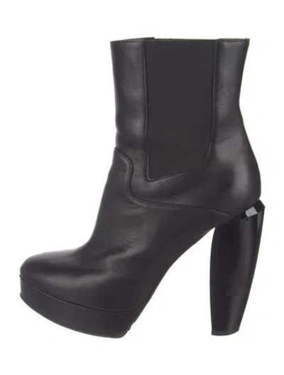Pre-owned Marni Leather Boots In Black/blue