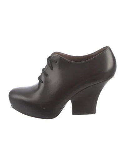 Pre-owned Marni Leather Boots In Black/brown