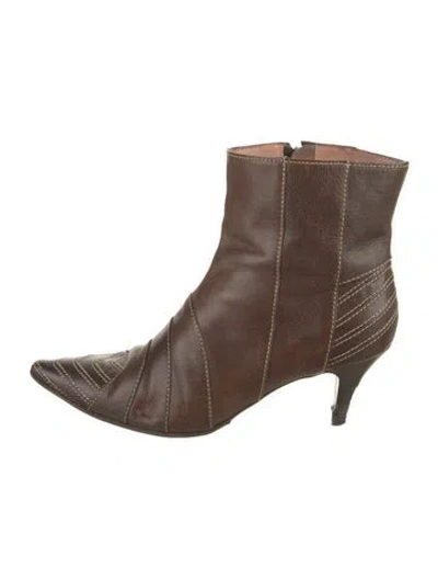 Pre-owned Marni Leather Boots In Brown