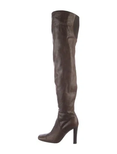Pre-owned Marni Leather Boots In Brown