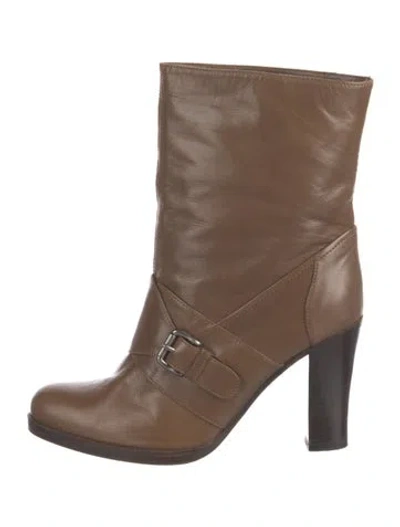 Pre-owned Marni Leather Boots In Brown