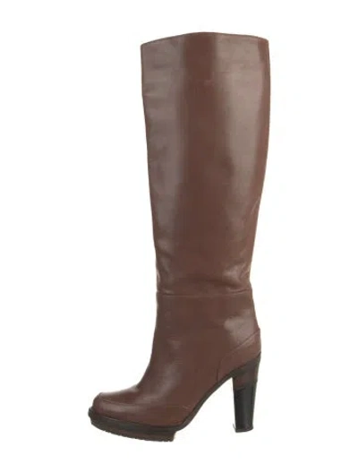 Pre-owned Marni Leather Boots In Brown