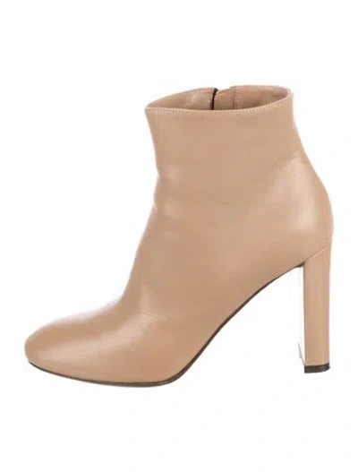 Pre-owned Marni Leather Boots In Neutral