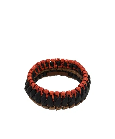 Marni Leather Bracelets In Red