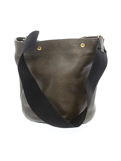 Pre-owned Marni Leather Bucket Bag In Green