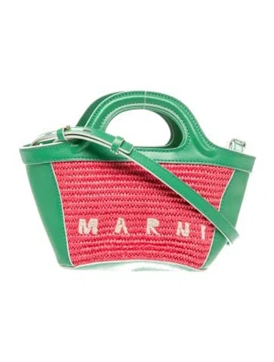 Pre-owned Marni Leather Bucket Bag In Multi