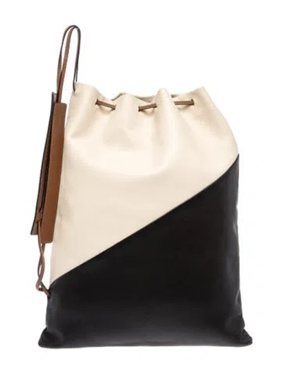 Pre-owned Marni Leather Bucket Bag In White