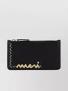 Marni Leather Card Holder Zigzag Stitching