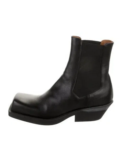 Pre-owned Marni Leather Chelsea Boots In Black
