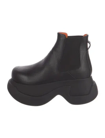 Pre-owned Marni Leather Chelsea Boots In Black