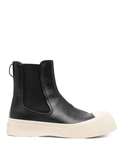 Marni Black Pablo Chelsea Boots In 00n99 Black