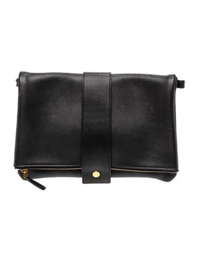 Pre-owned Marni Leather Clutch In Black