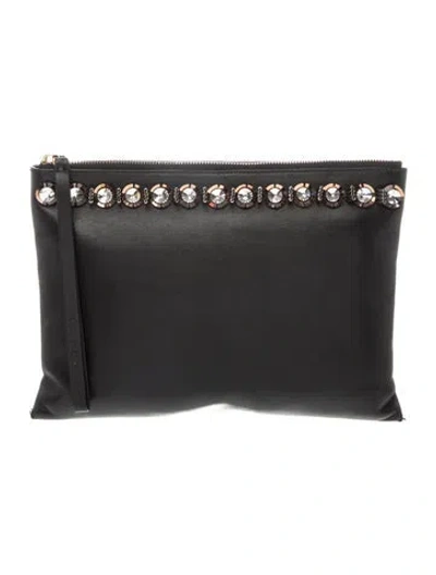 Pre-owned Marni Leather Clutch In Black