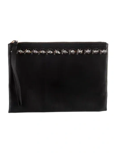 Pre-owned Marni Leather Clutch In Black