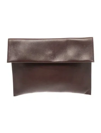 Pre-owned Marni Leather Clutch In Brown