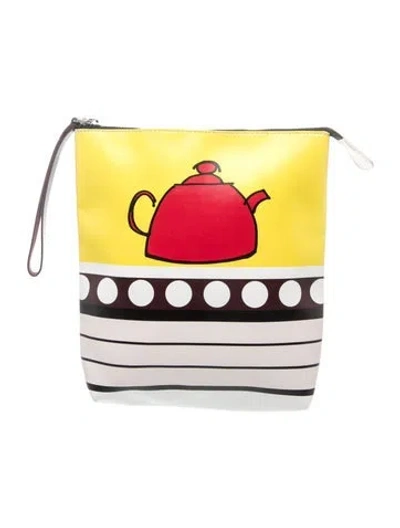 Pre-owned Marni Leather Clutch In Multicolor