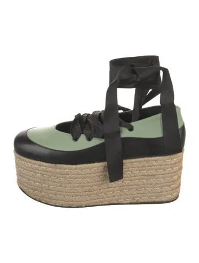 Pre-owned Marni Leather Colorblock Pattern In Black/yellow