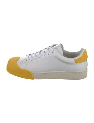 Pre-owned Marni Leather Colorblock Pattern Sneakers In Multi