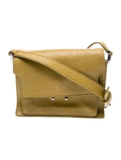 Pre-owned Marni Leather Crossbody Bag In Green