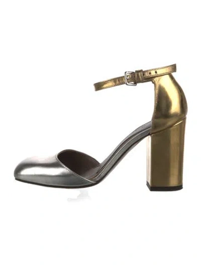 Pre-owned Marni Leather D'orsay Pumps In Multi