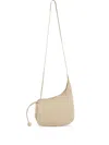Marni Leather Drawcord Crossbody Bag In Neutral