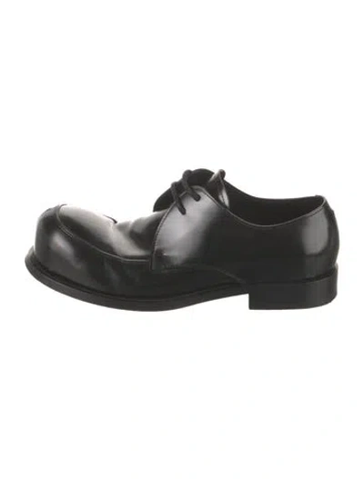 Pre-owned Marni Leather Dress Loafers In Black
