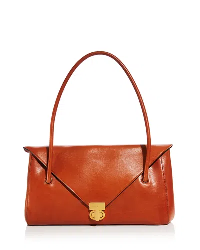 Marni Leather East/west Shoulder Bag In Blue