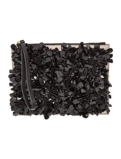 Pre-owned Marni Leather Evening Bag In Black