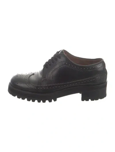 Pre-owned Marni Leather Eyelet Trim In Black