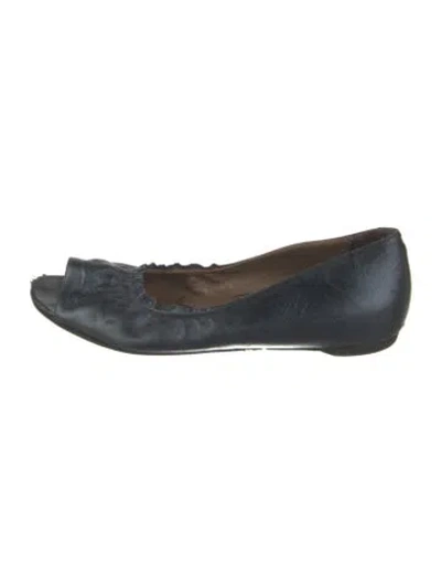 Pre-owned Marni Leather Flats In Blue