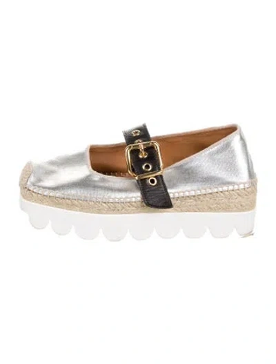 Pre-owned Marni Leather Grosgrain Trim Mary Jane Flats