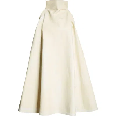 Marni Leather Halter Neck Trapeze Dress In Light Topaz