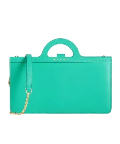 Marni Leather Handbag In Green