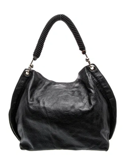 Pre-owned Marni Leather Hobo In Black