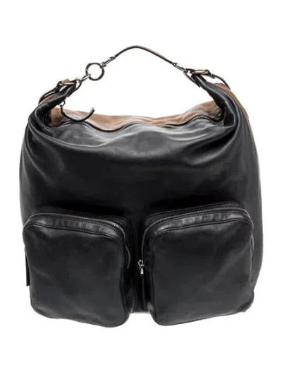 Pre-owned Marni Leather Hobo In Multi