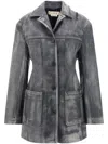 Marni Leather Jacket In Black
