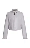 Marni Leather Jacket In Purple