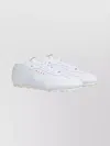 Marni Leather Lace-up Low-top Sneakers With Rubber Sole In White