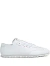 Marni Leather Lace-up Low-top Sneakers With Rubber Sole In Multi