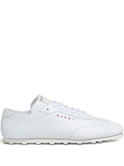 MARNI MARNI LEATHER LACE-UP SNEAKERS
