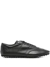 Marni Low-profile Nappa Leather Sneakers In Black