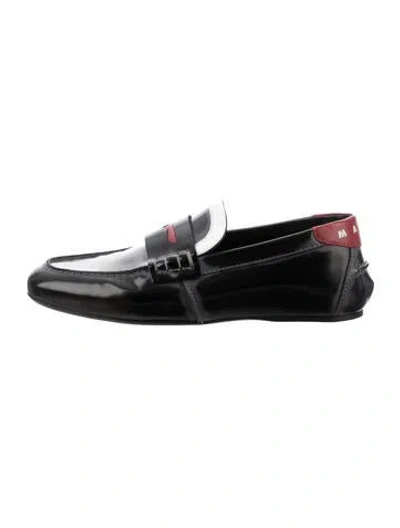 Pre-owned Marni Leather Loafers In Black