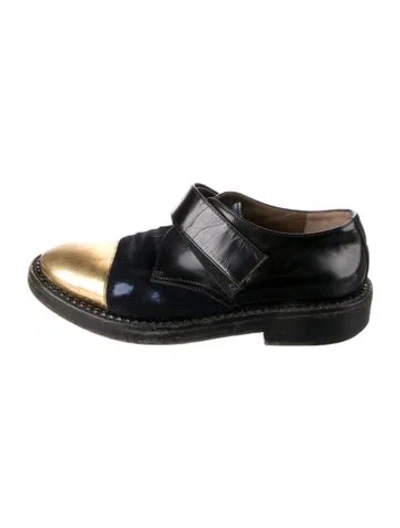 Pre-owned Marni Leather Loafers In Black