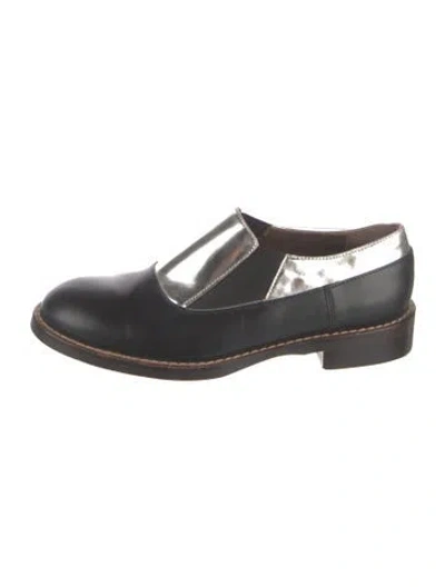 Pre-owned Marni Leather Loafers In Black