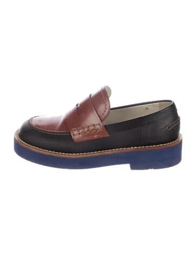 Pre-owned Marni Leather Loafers In Brown
