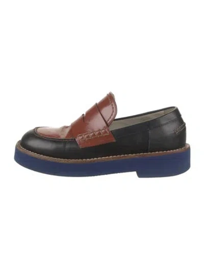 Pre-owned Marni Leather Loafers In Brown