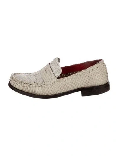 Pre-owned Marni Leather Loafers In Neutral
